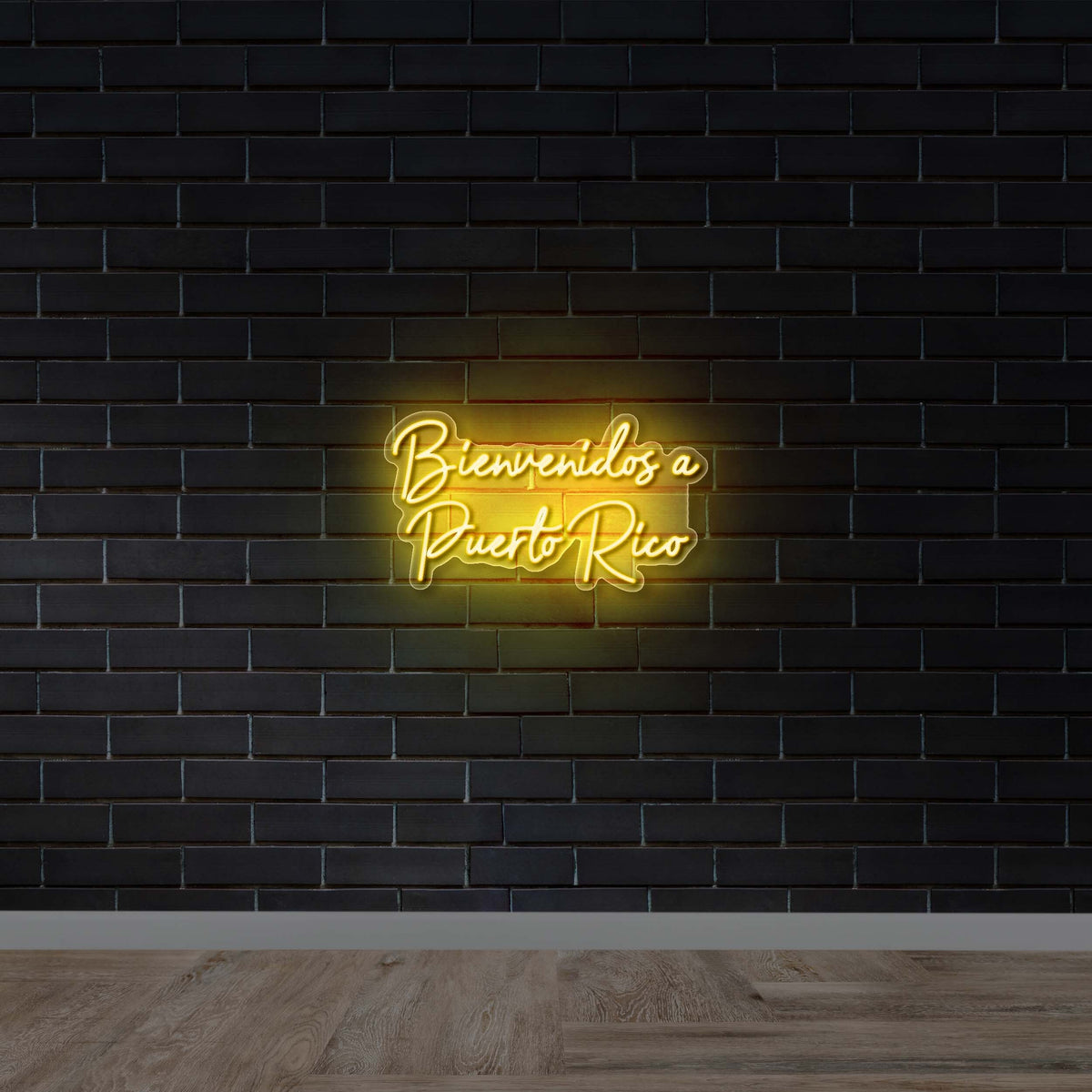 Bienvenidos a Puerto Rico - Premium Neon Artwork