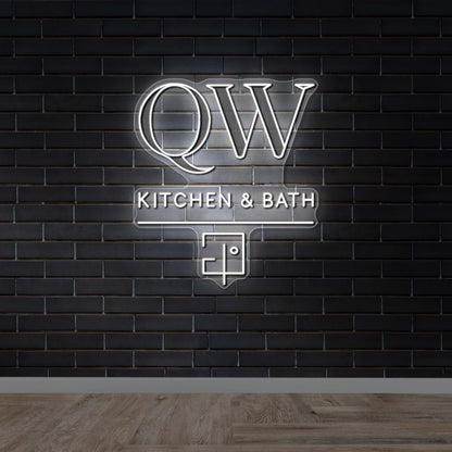 QW Kitchen & Bath - Premium Neon Artwork