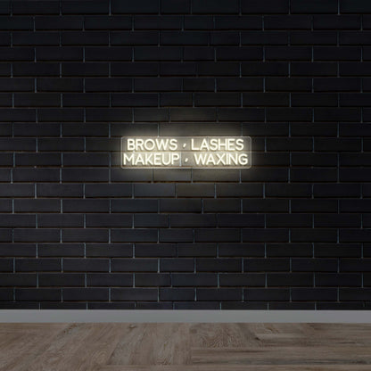 Brows • Makeup • Lashes • Waxing - Premium Neon Artwork