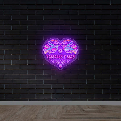 TAMALES Y MAS - Premium Neon Artwork