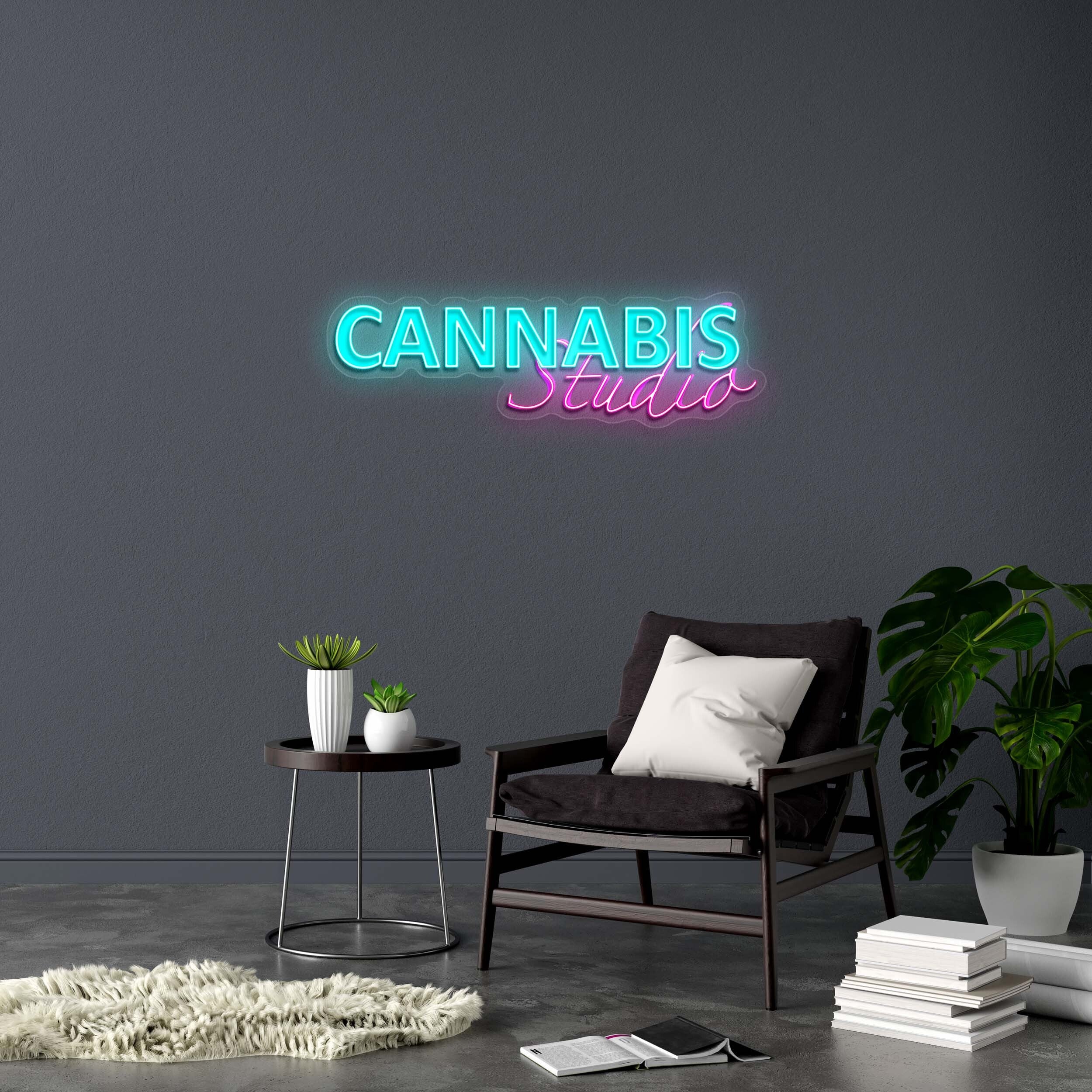CANNABIS - Premium Neon Artwork