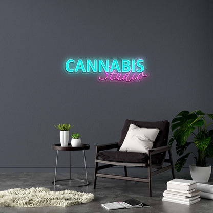CANNABIS - Premium Neon Artwork