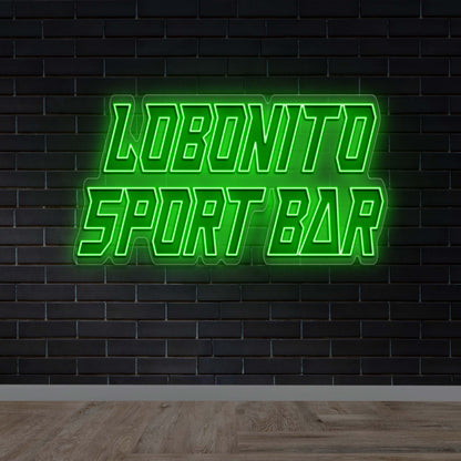 Lobonito Sport Bar - Premium Neon Artwork