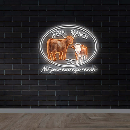 Feral Ranch - Premium Neon Artwork