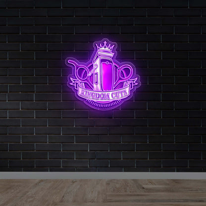 Kingdom Cuts - Premium Neon Artwork