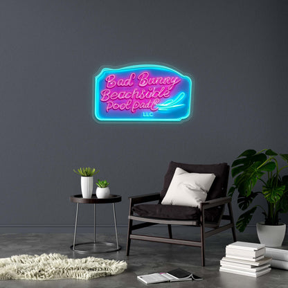 Bad Bunny - Premium Neon Artwork