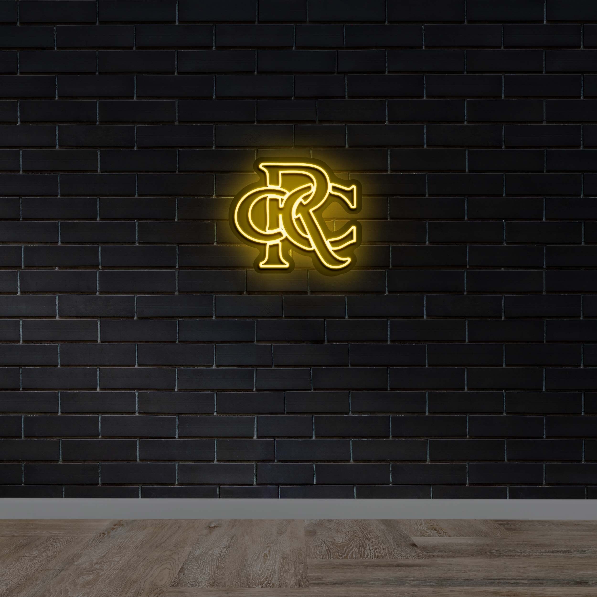 RCR logo only - Premium Neon Artwork