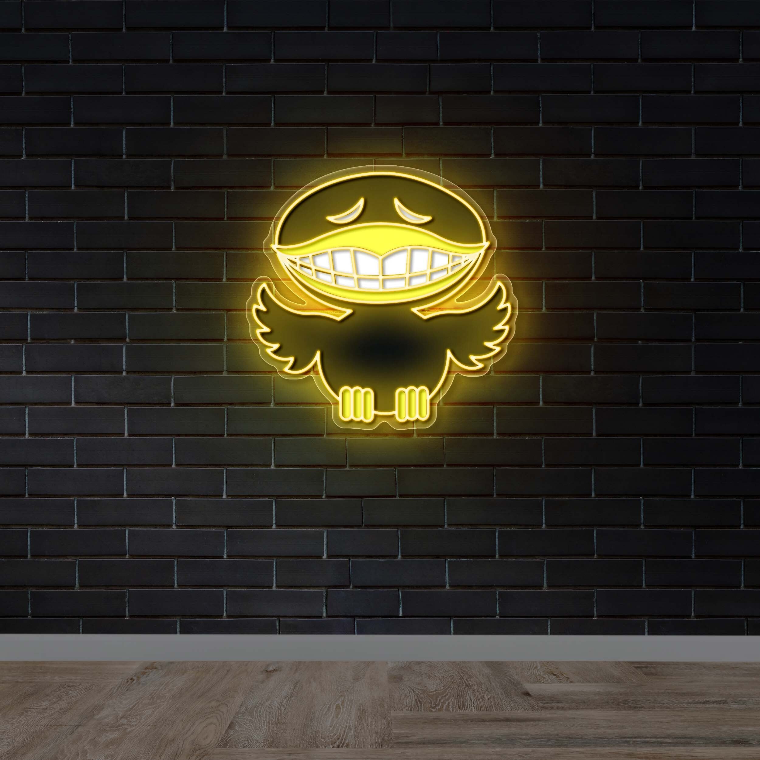 Grinning Bird - Premium Neon Artwork