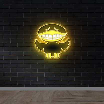 Grinning Bird - Premium Neon Artwork
