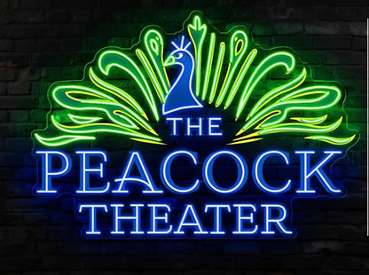 The Peacock Theater - Premium Neon Artwork