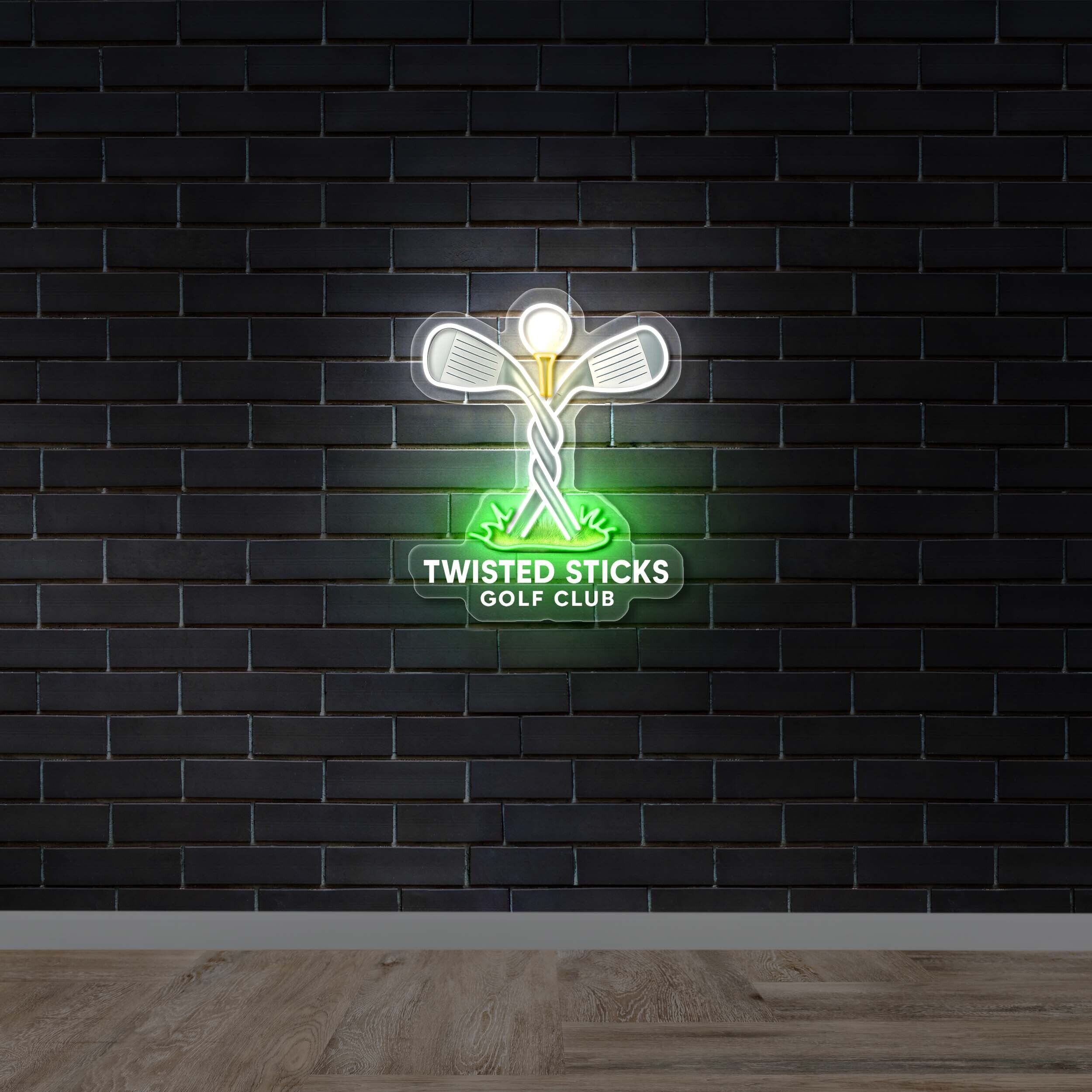 Twisted Sticks Golf Club – Premium Neon Artwork