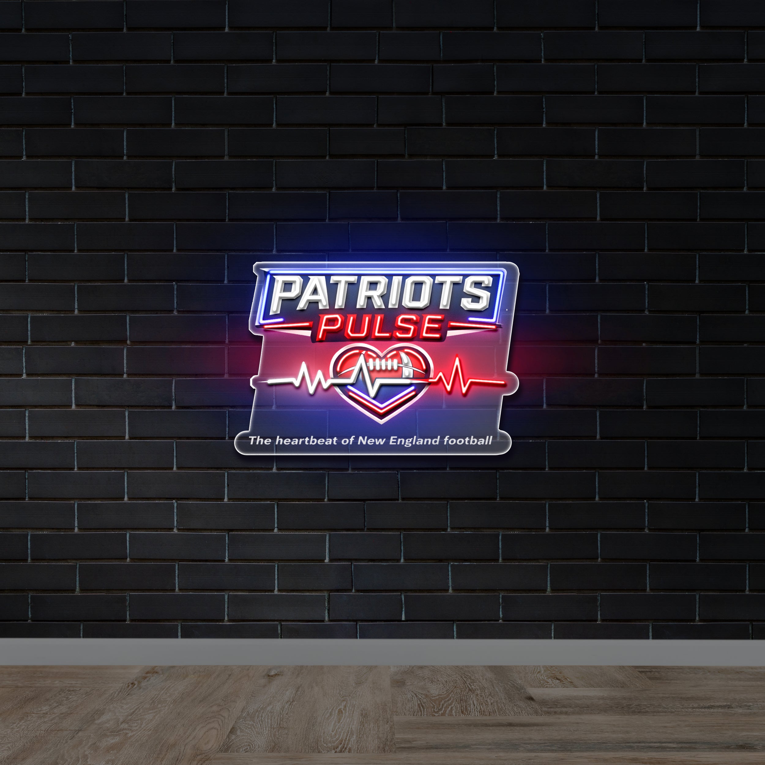 Patriots Pulse - Premium Neon Artwork