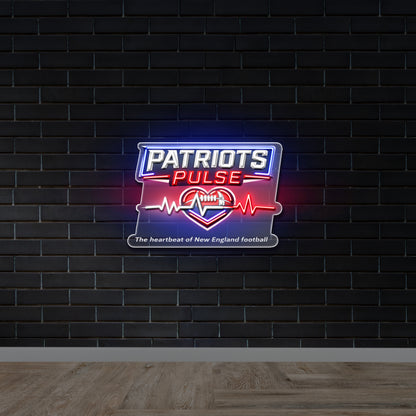 Patriots Pulse - Premium Neon Artwork