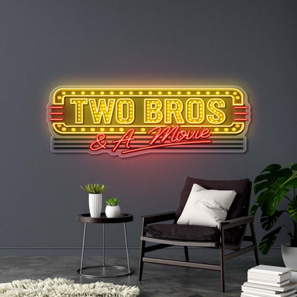 Two Bros - Premium Neon Artwork