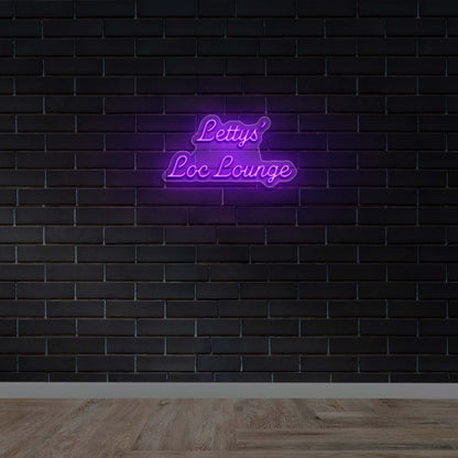 Lettys' Loc Lounge - Premium Neon Artwork