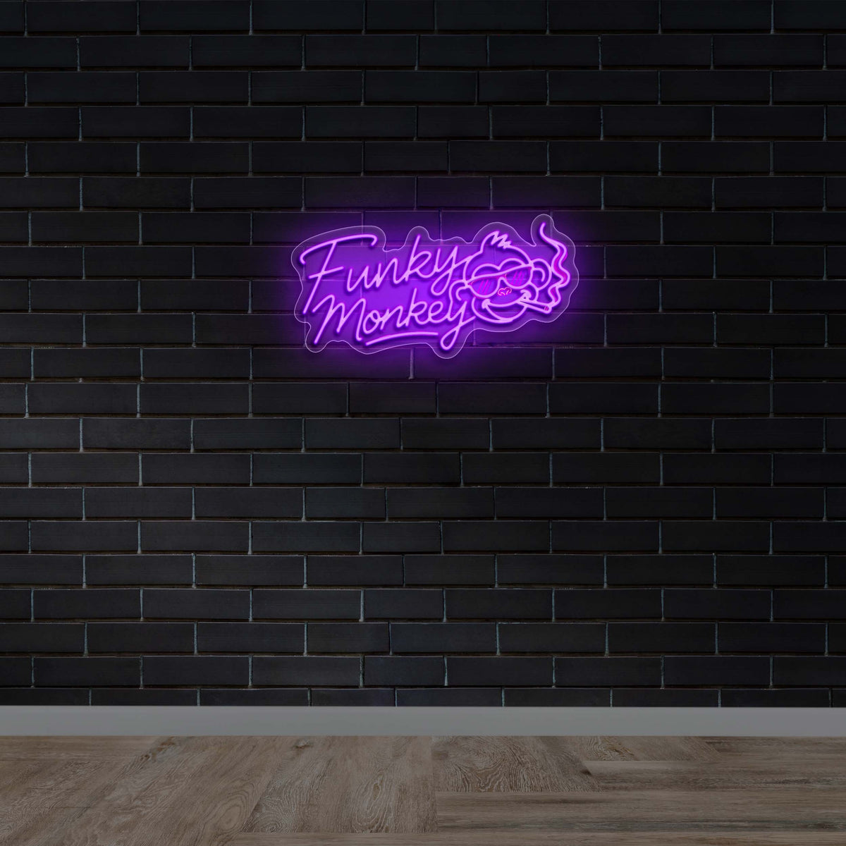 Funky Monkey - Premium Neon Artwork