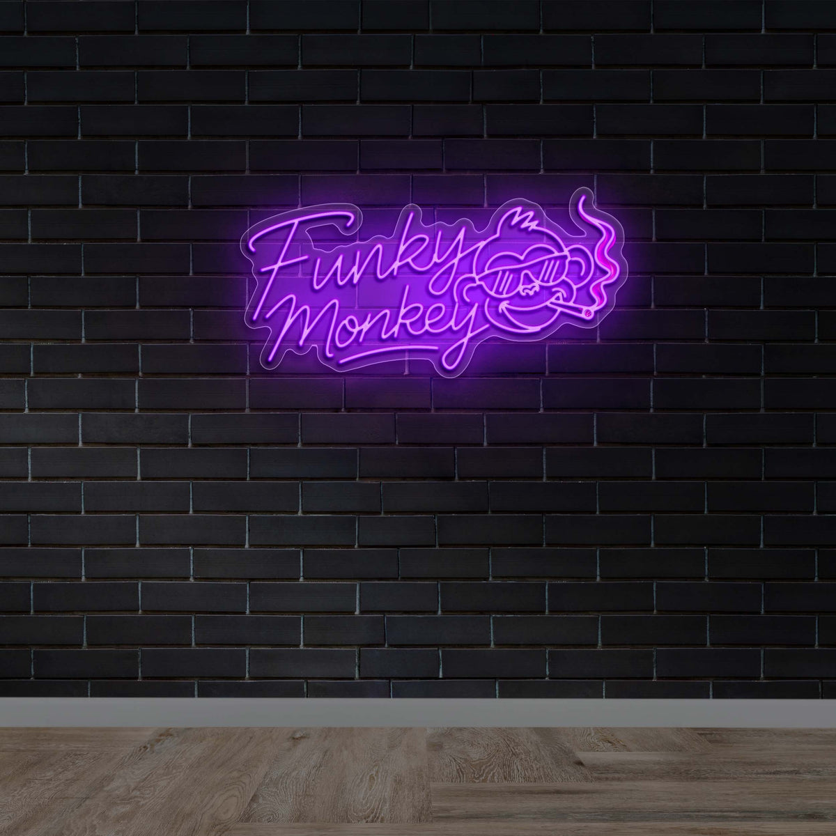 Funky Monkey - Premium Neon Artwork
