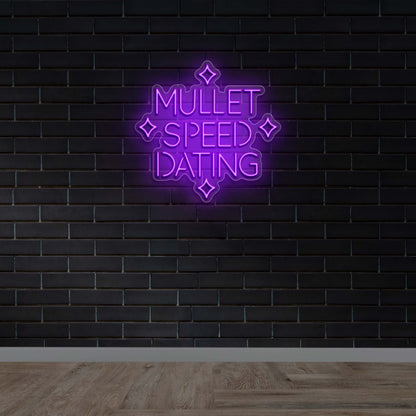 Mullet Speed Dating - Premium Neon Artwork