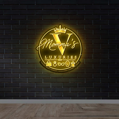 Momma V’s Luxuries - Premium Neon Artwork