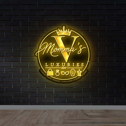 Momma V’s Luxuries - Premium Neon Artwork