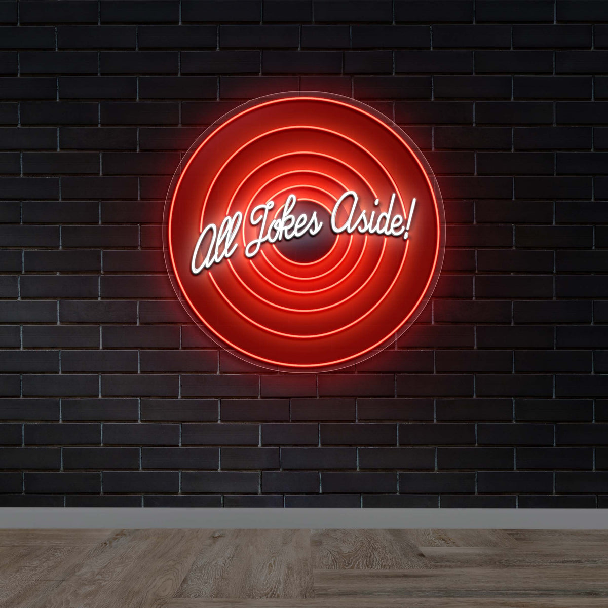 All Jokes Aside - Premium Neon Artwork