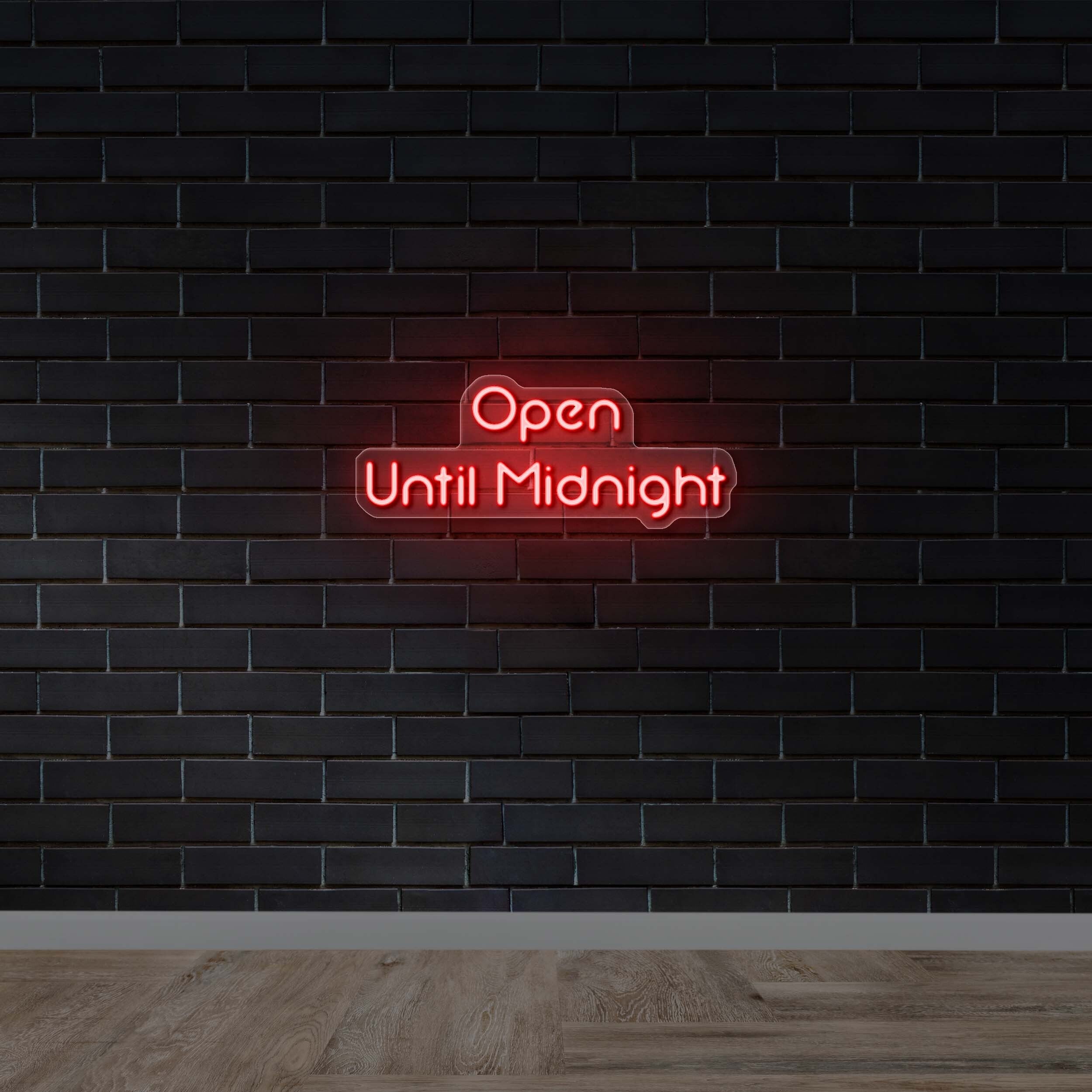 OPEN UNTIL MIDNIGHT - Premium Neon Artwork