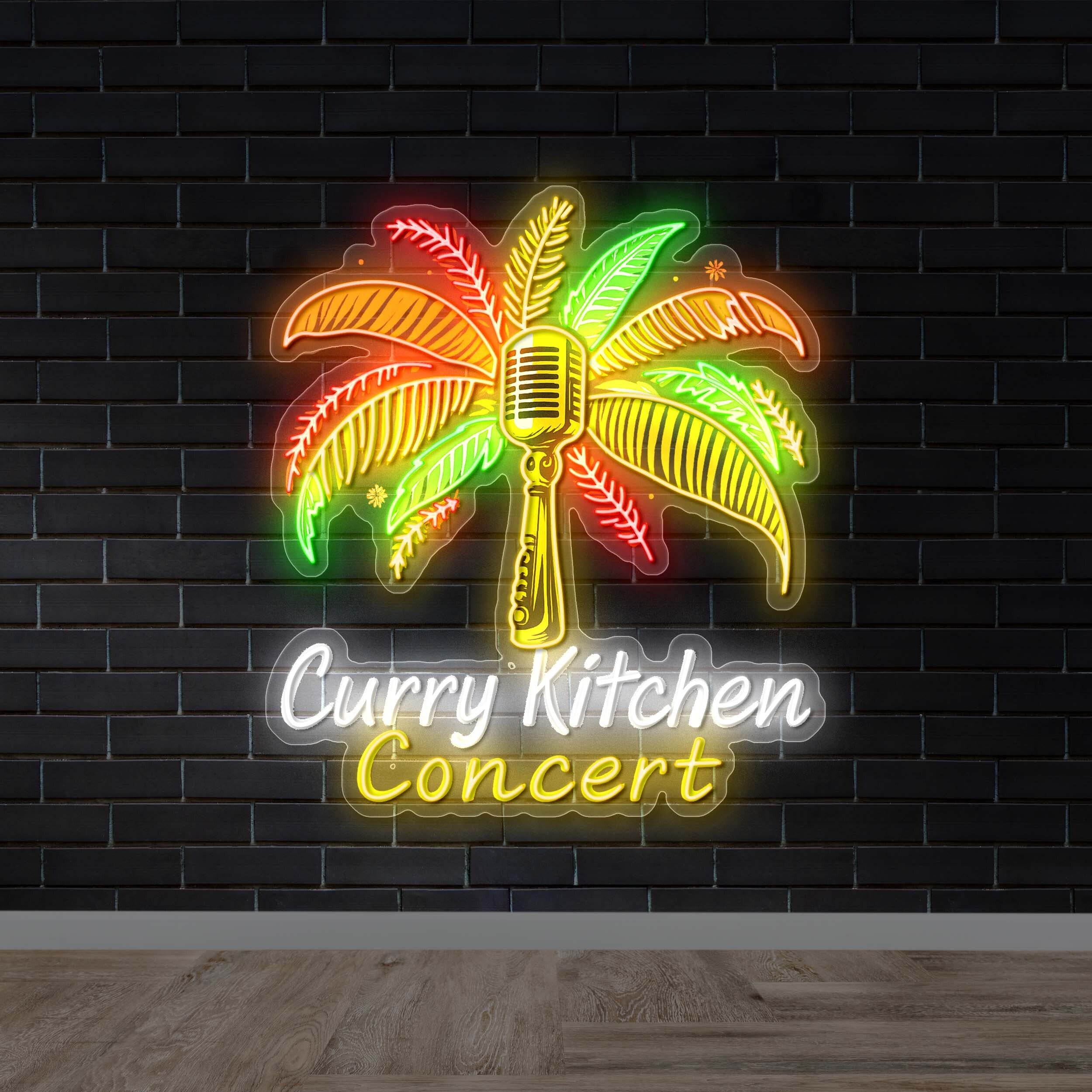 Curry Kitchen Concert -  Premium Neon Artwork
