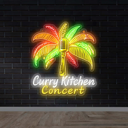 Curry Kitchen Concert -  Premium Neon Artwork