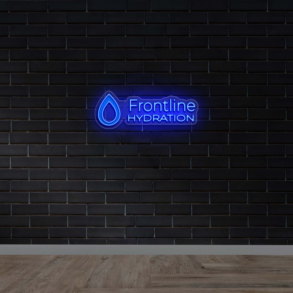 Frontline Hydration - Premium Neon Artwork