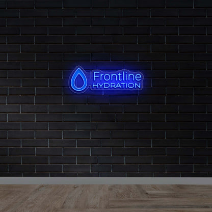 Frontline Hydration - Premium Neon Artwork