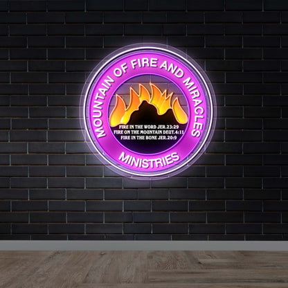 Mountain of Fire and Miracles - Premium Neon Artwork