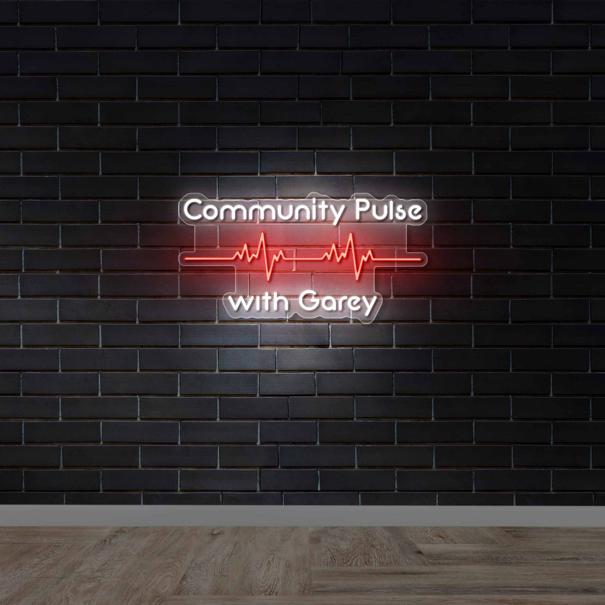Community Pulse with Garey - Premium Neon Artwork