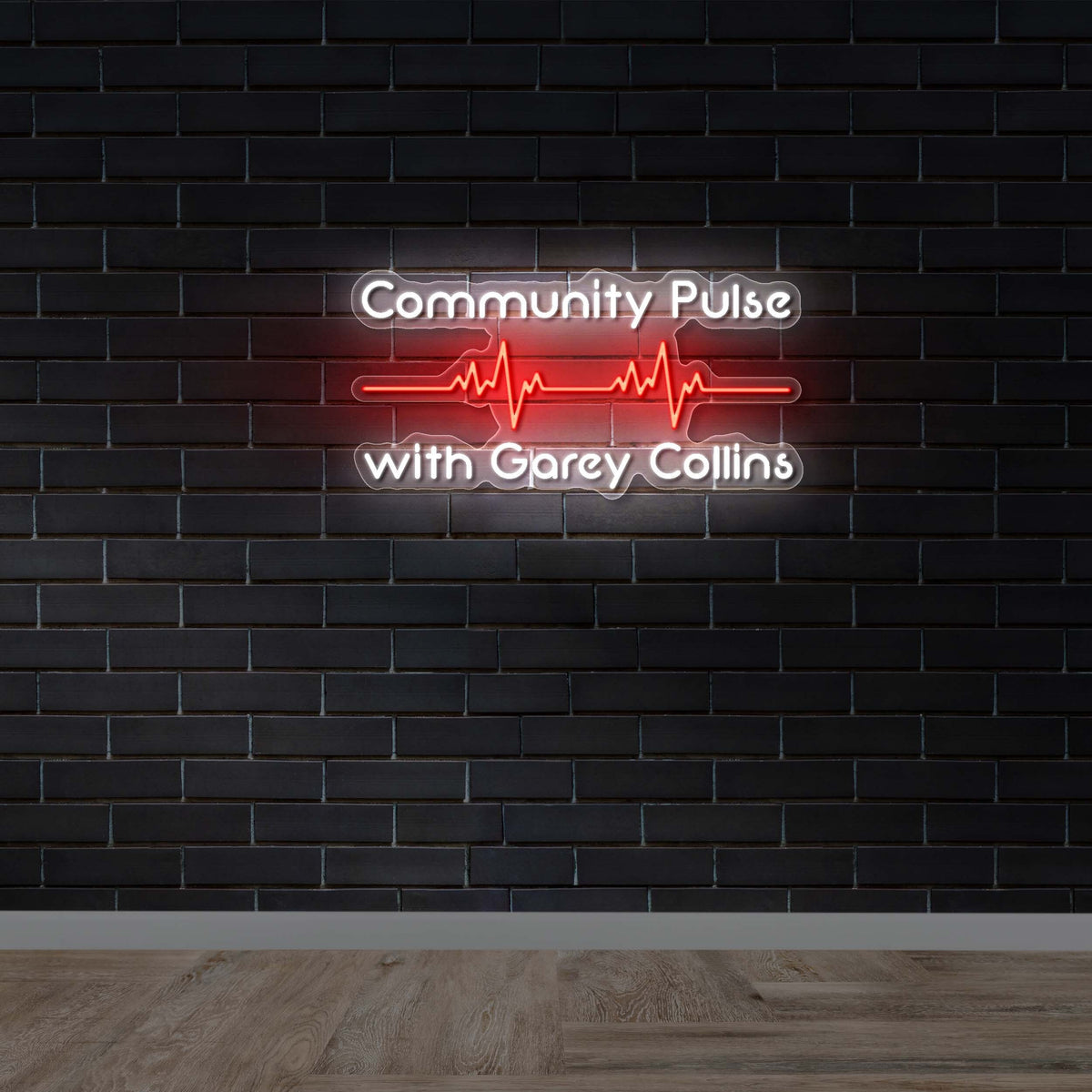 Community Pulse with Garey Collins - Premium Neon Artwork