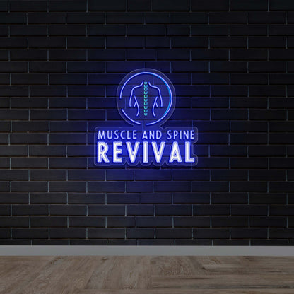 MUSCLE AND SPINE REVIVAL - Premium Neon Artwork