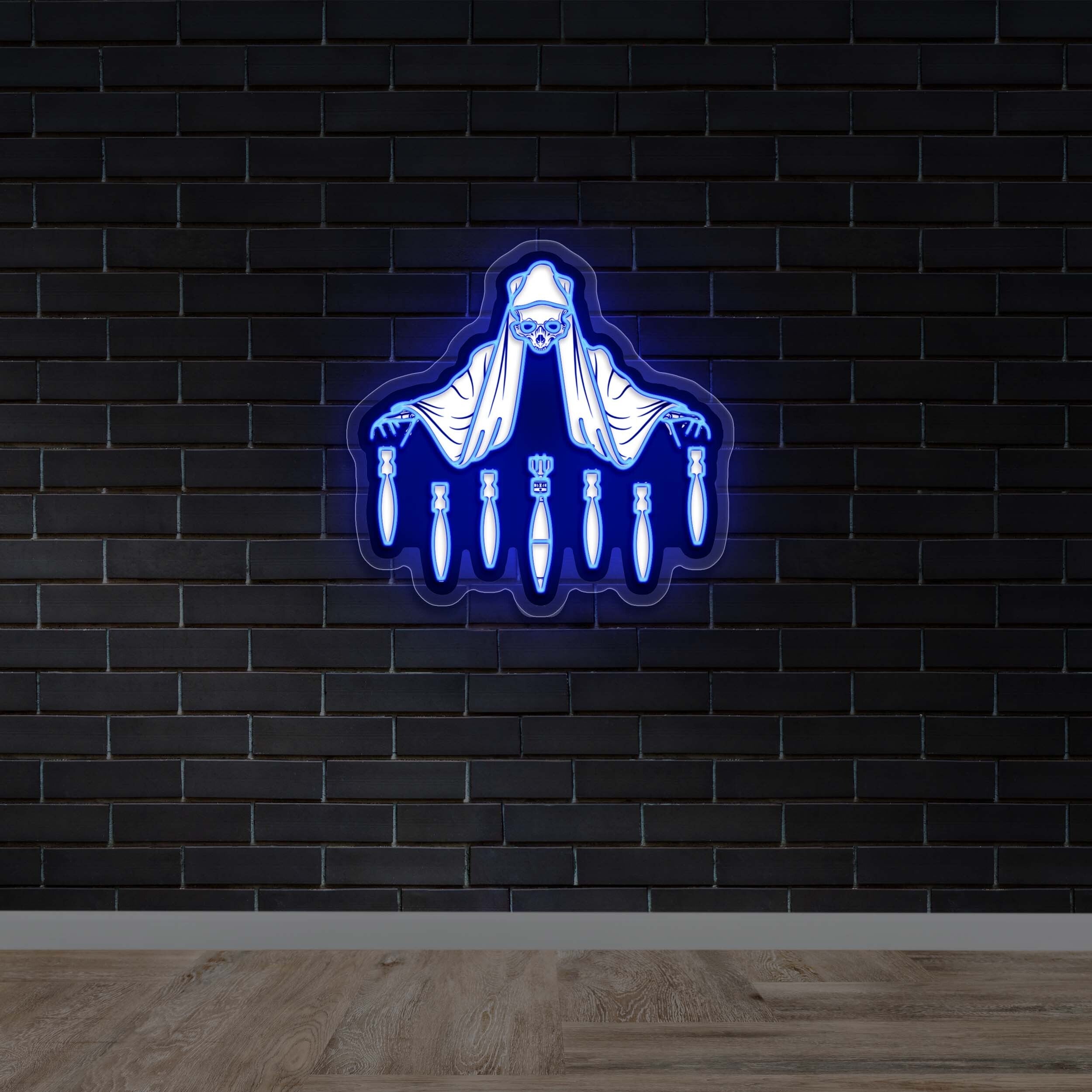 Sinister Ghost - Premium Neon Artwork