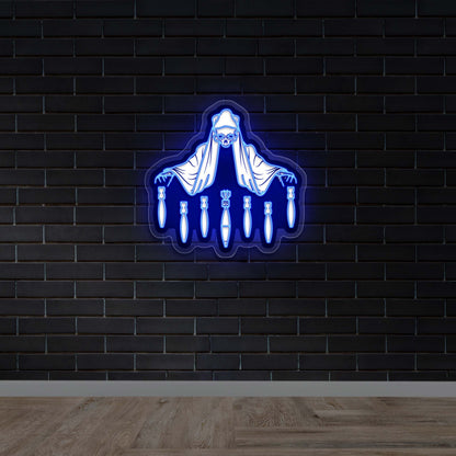 Sinister Ghost - Premium Neon Artwork