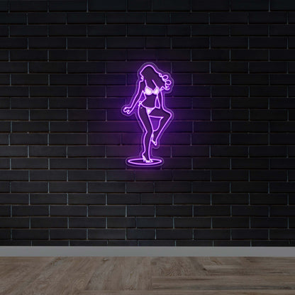 Sexy Lady - Premium Neon Artwork