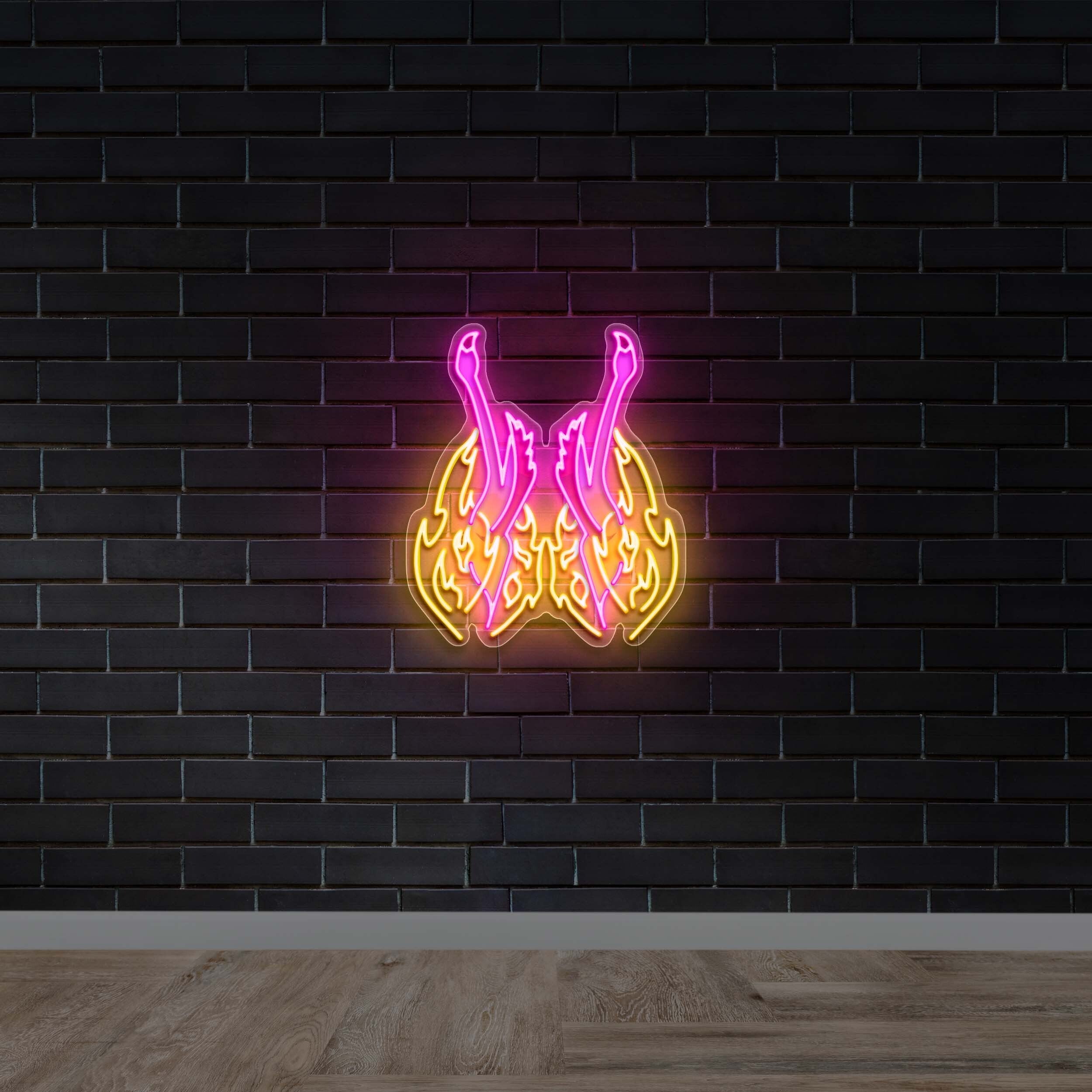 FLAMINGOS - Premium Neon Artwork