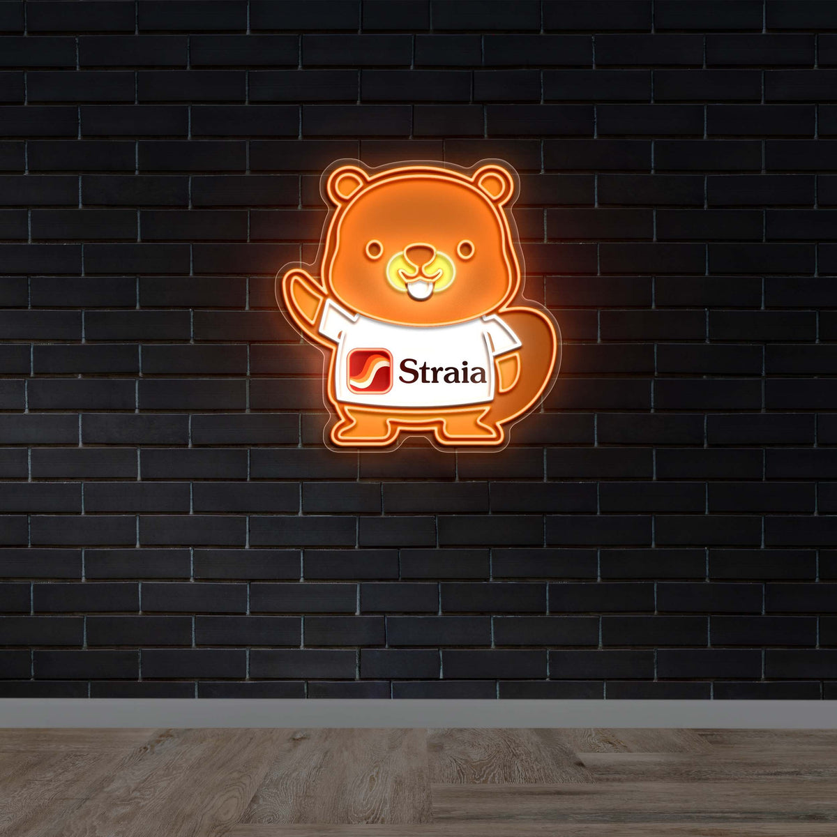 Straia Bear - Premium Neon Artwork