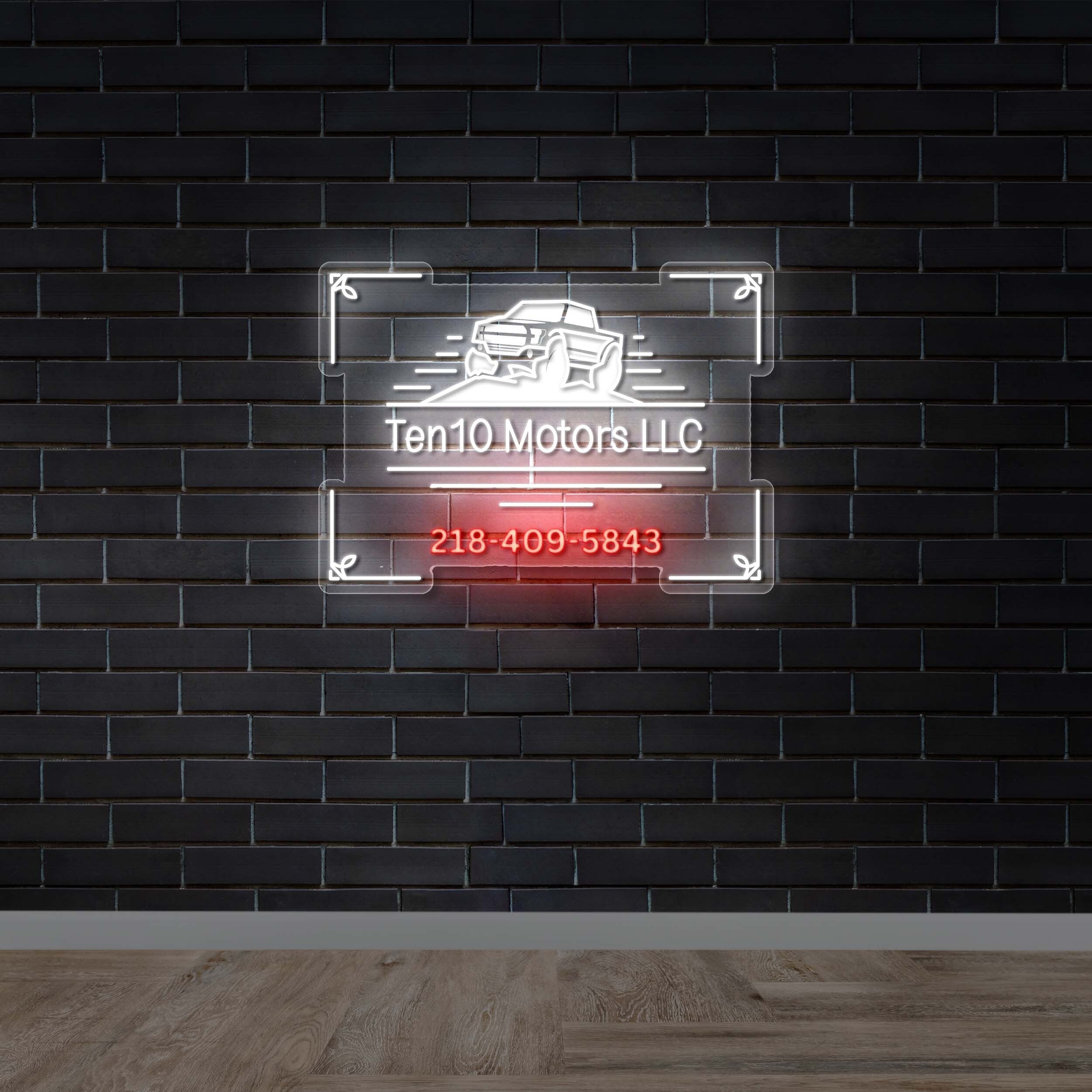 Ten10 Motors LLC | 2nd Version - Premium Neon Artwork