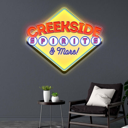 CREEKSIDE SPIRITS & More - Premium Neon Artwork