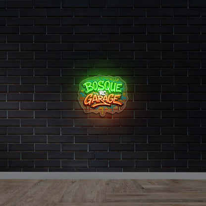 Bosque RC Garage - Premium Neon Artwork