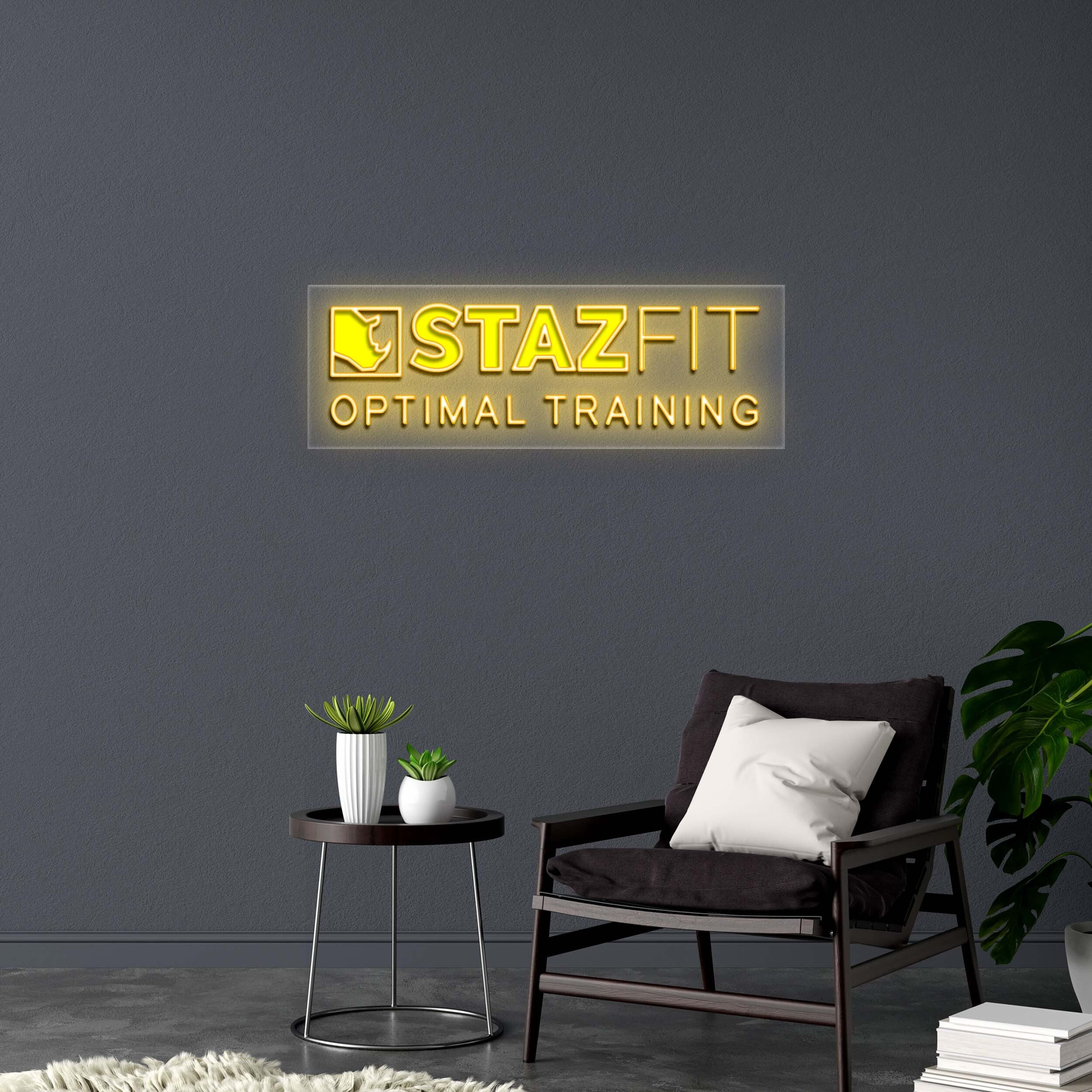 STAZ FIT Optimal Training - Premium Neon Artwork