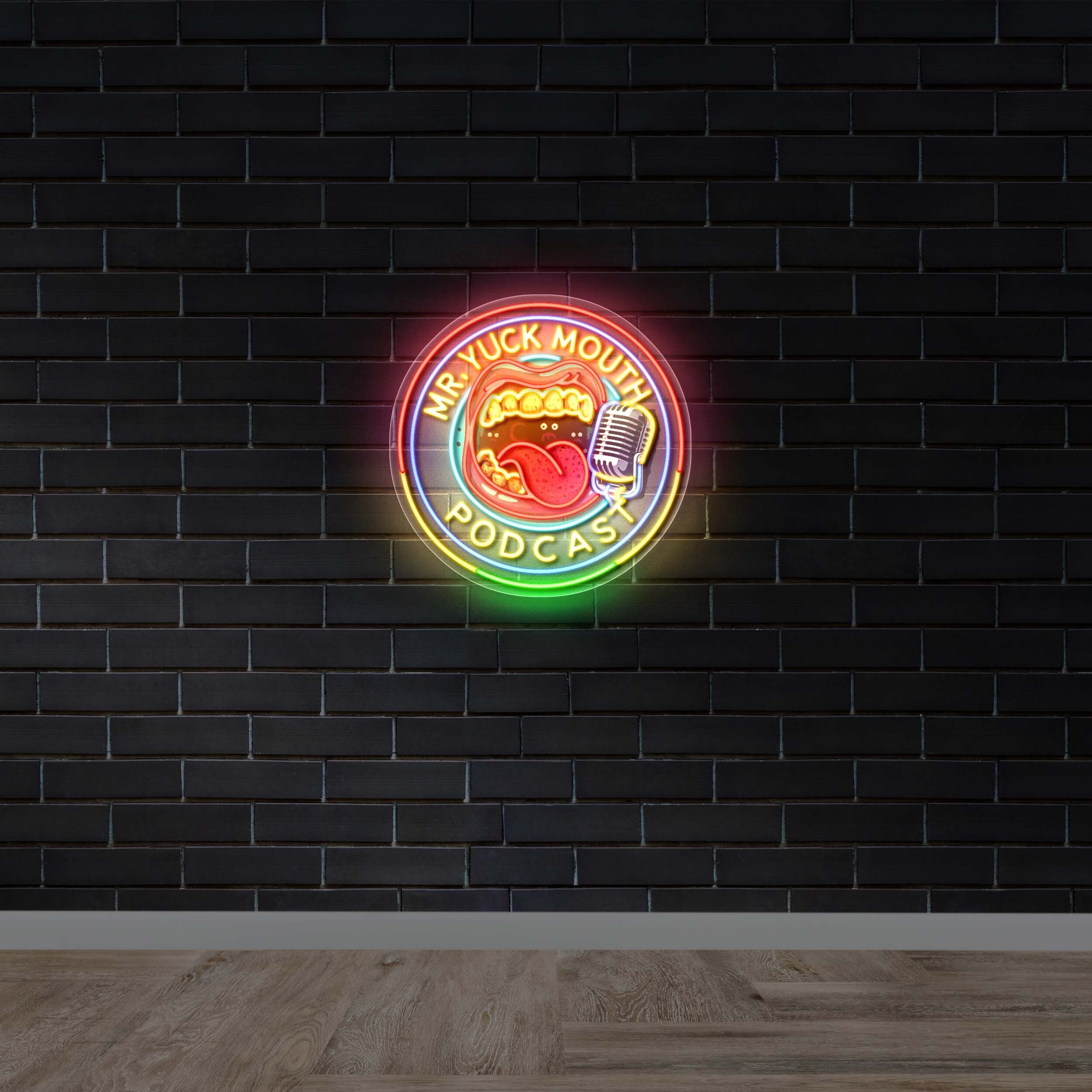 Mr. Yuck Mouth Podcast - Premium Neon Artwork