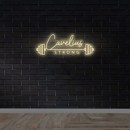 Cavelius Strong - Premium Neon Artwork