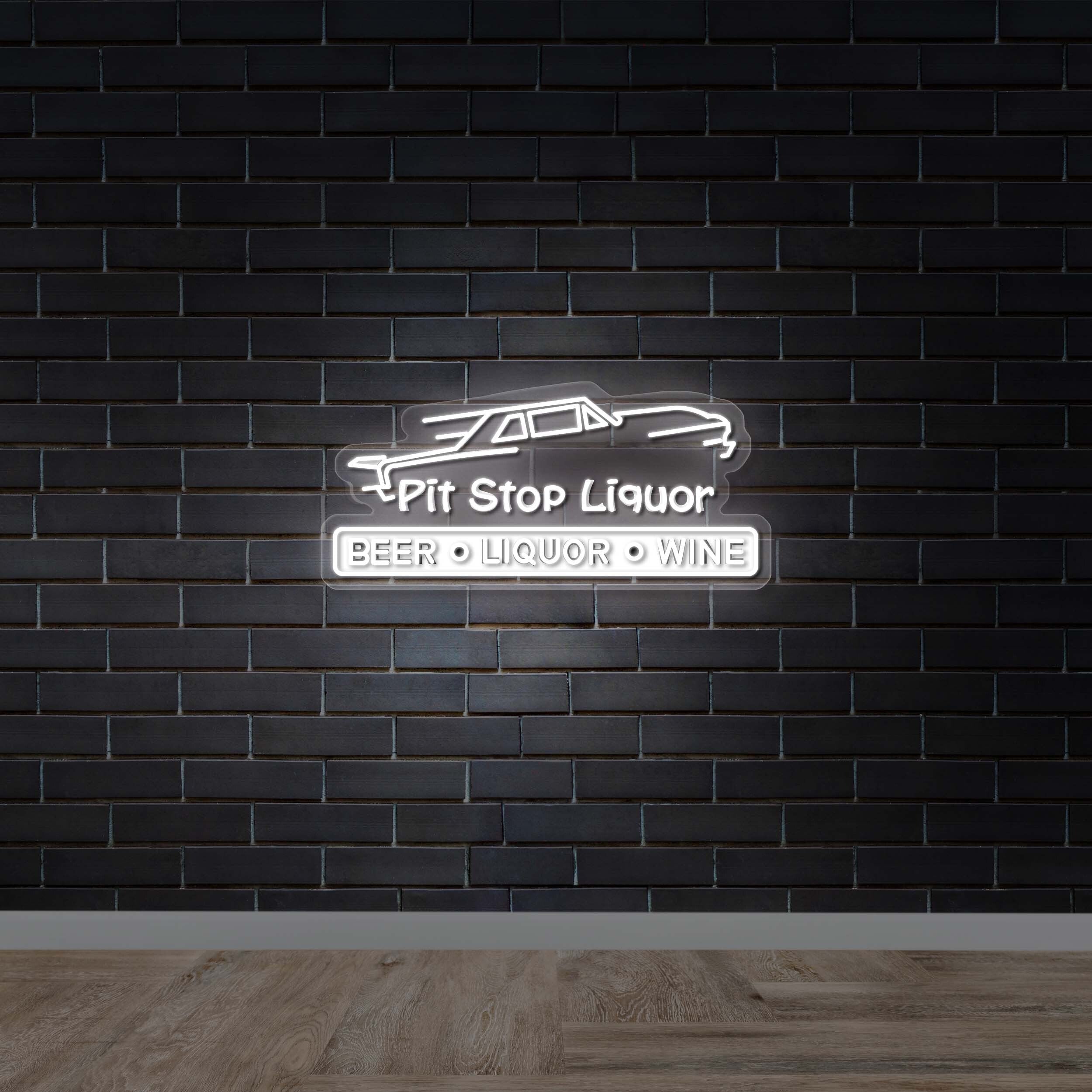 Pit Stop Liquor - Premium Neon Artwork