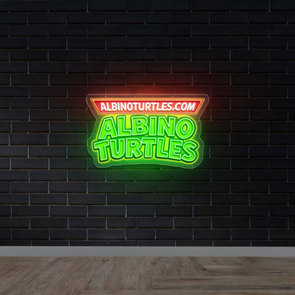 ALBINO TURTLES - Premium Neon Artwork