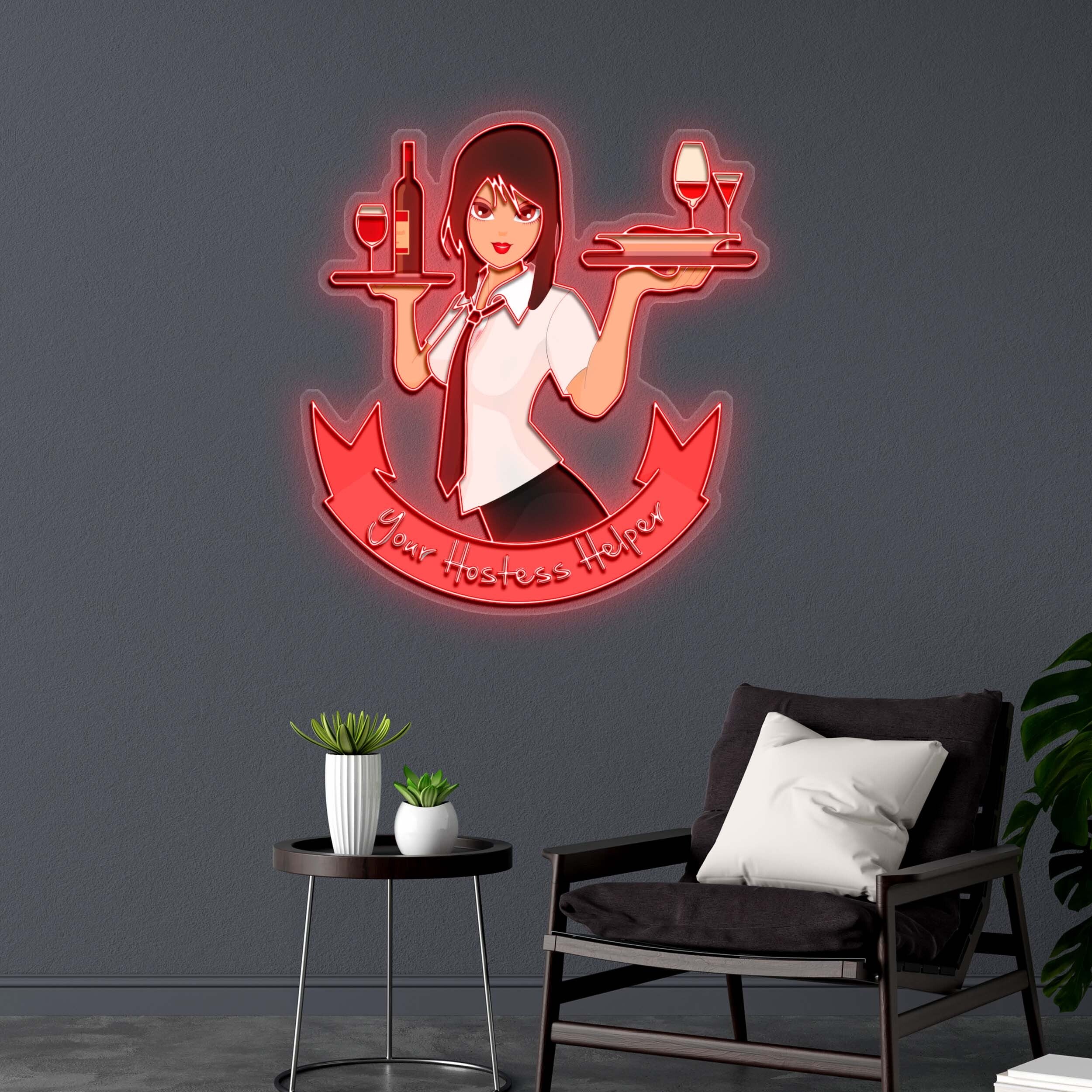Your Hostess Helper - Premium Neon Artwork