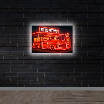 SHORTY'S  - Premium Neon Artwork