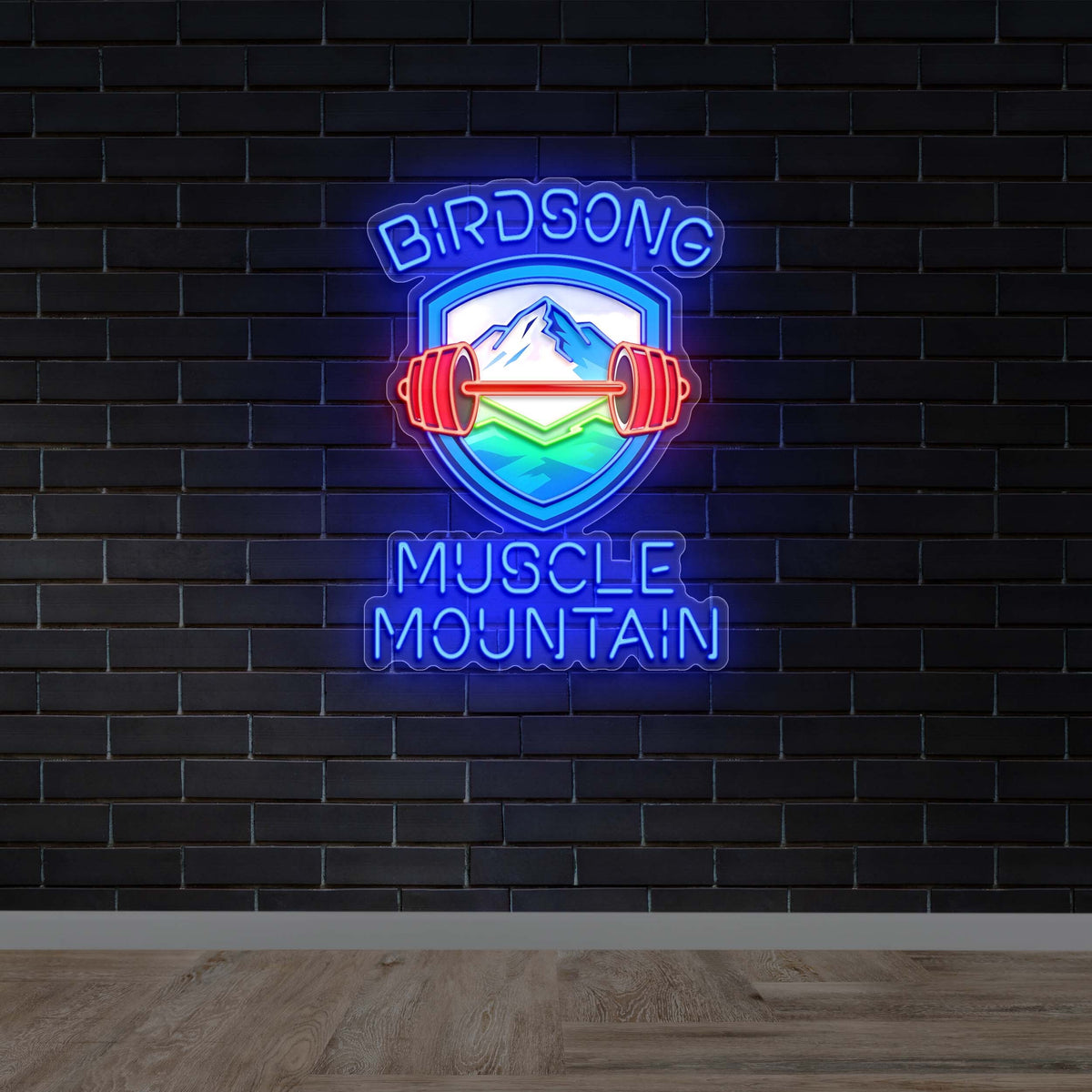 Bird’s Muscle Mountain - Premium Neon Artwork